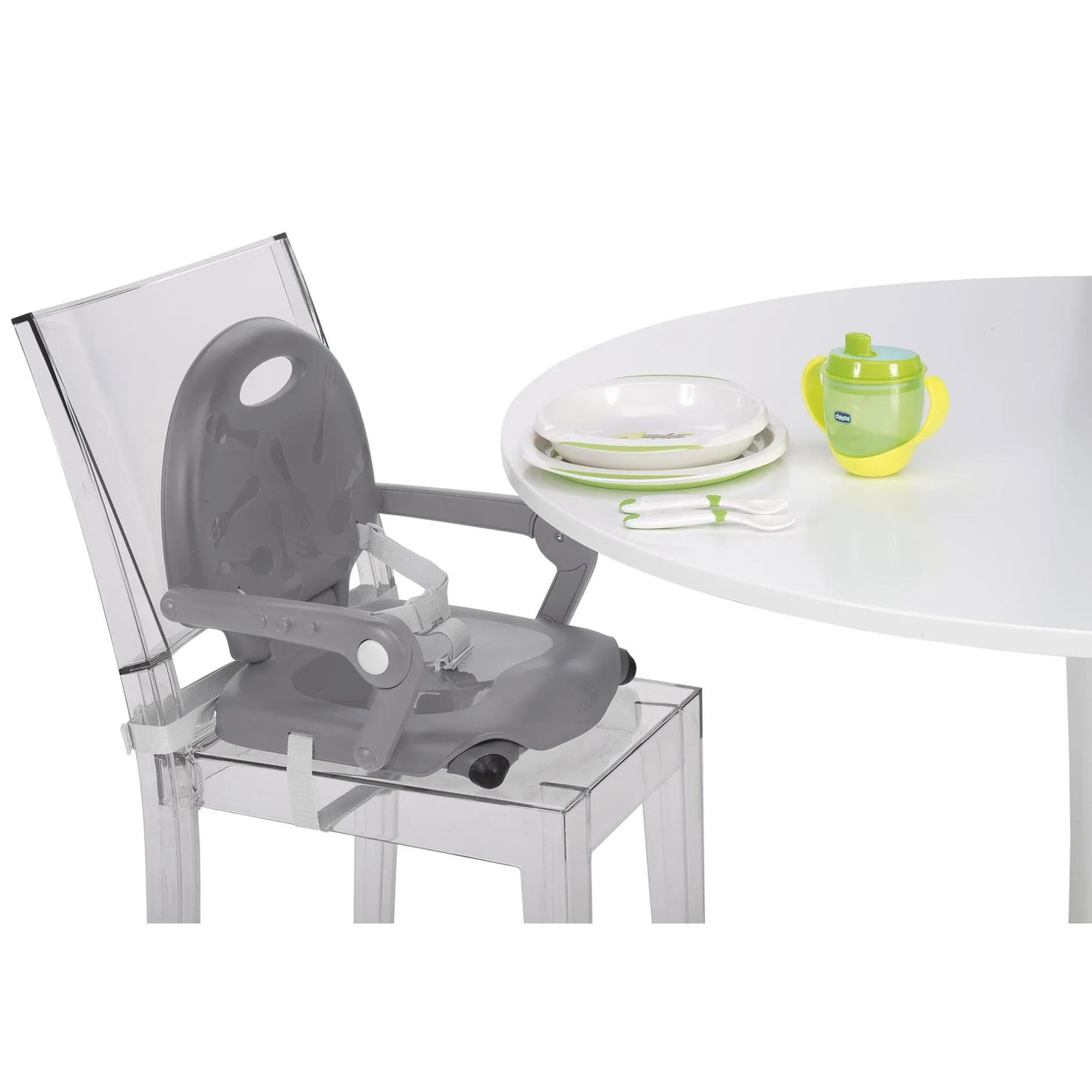 Rehausseurs*Chicco Rehausseur Pocket Snack de Dark Grey