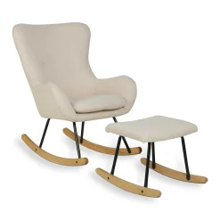 Fauteuils|Autres Mobiliers*Quax Repose-pieds à bascule de Nordic Sheep Beige