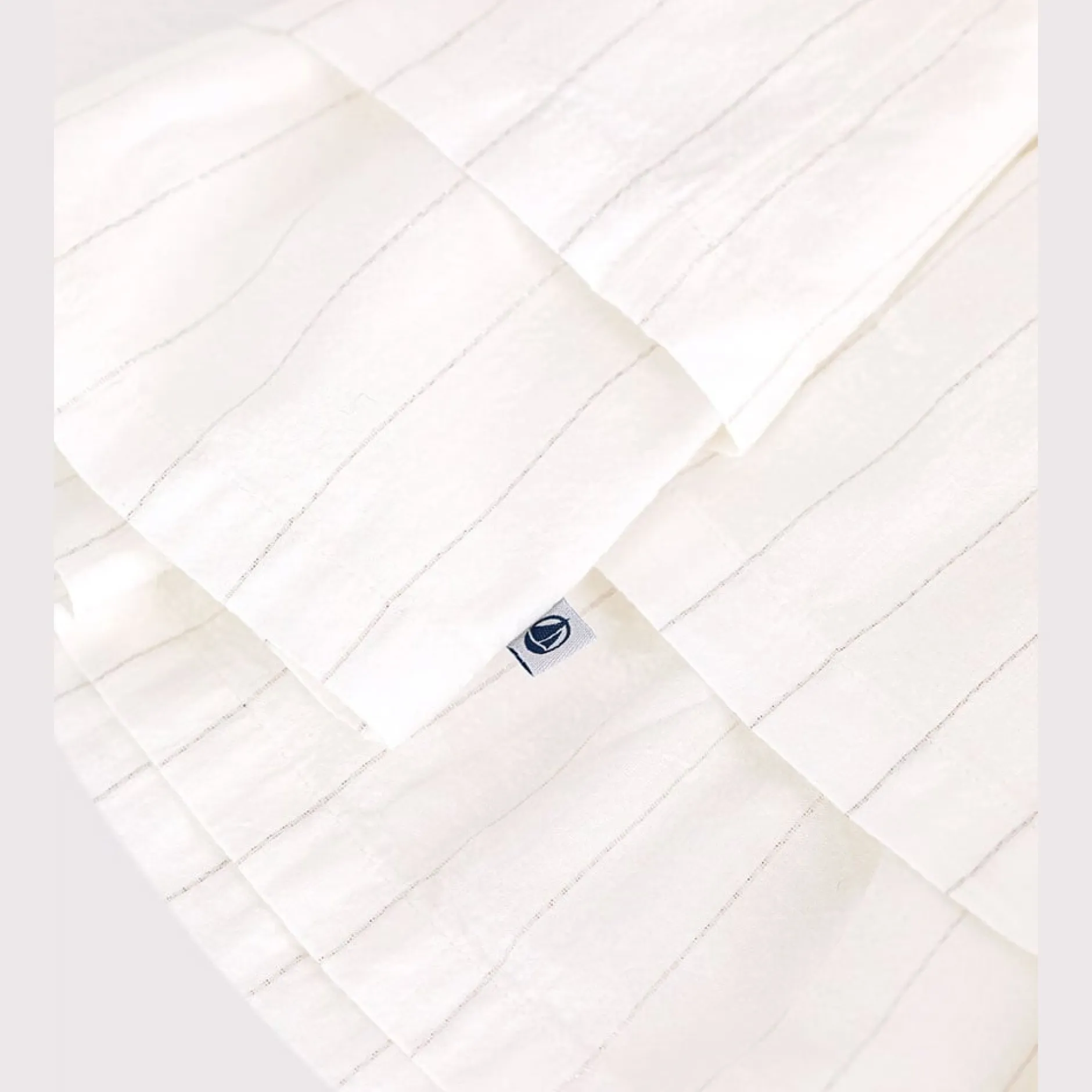 Robes, Jupes*Petit Bateau Robe cérémonie bébé en coton léger manches courtes de Ecume