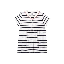 Robes, Jupes*Petit Bateau Robe marinière de Marshmallow