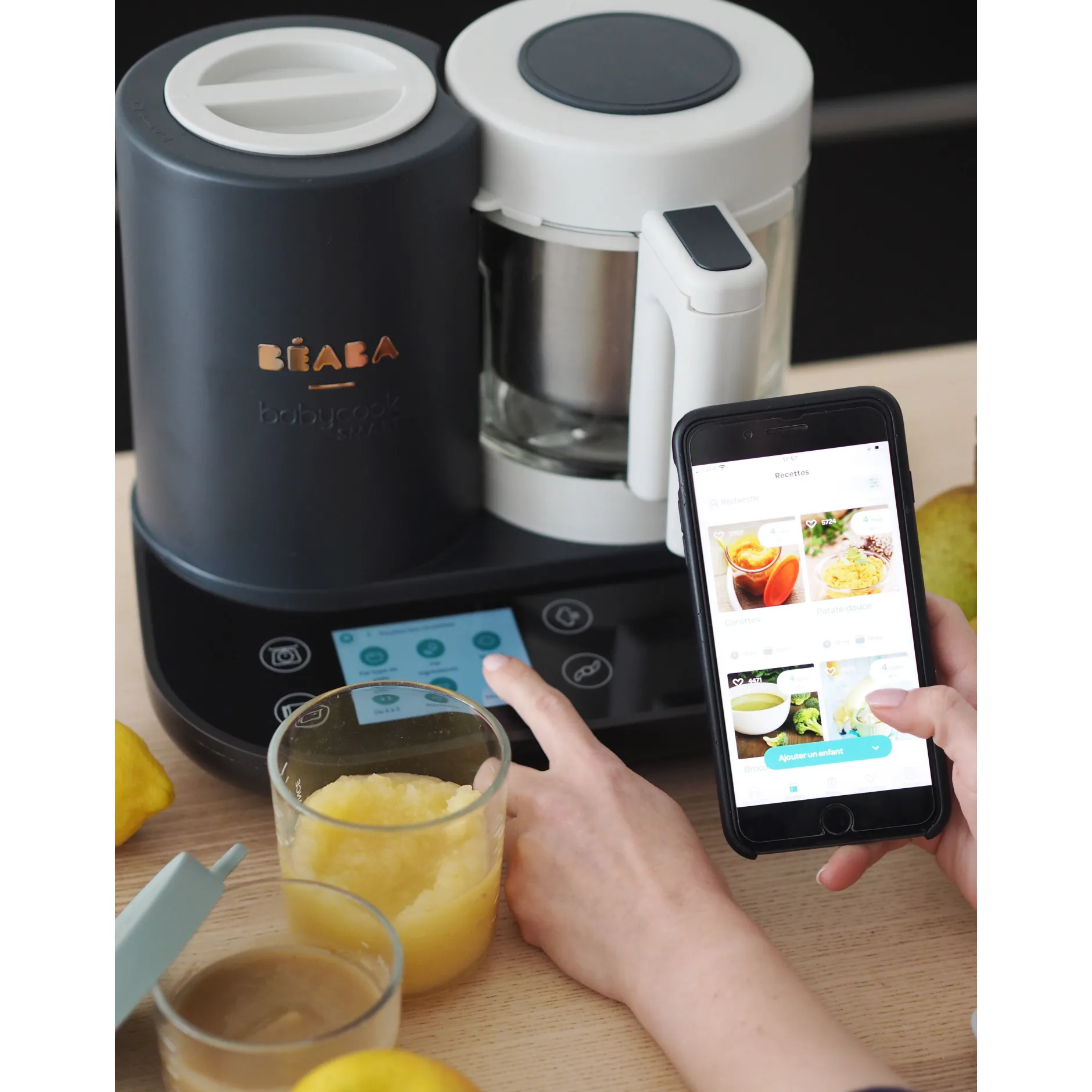 Cuiseurs Et Mixeurs*Béaba Robot cuiseur Babycook Smart® de Gris Anthracite