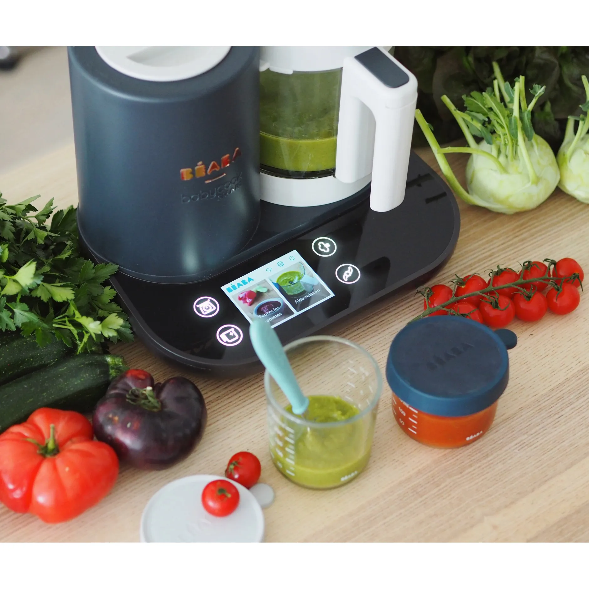 Cuiseurs Et Mixeurs*Béaba Robot cuiseur Babycook Smart® de Gris Anthracite