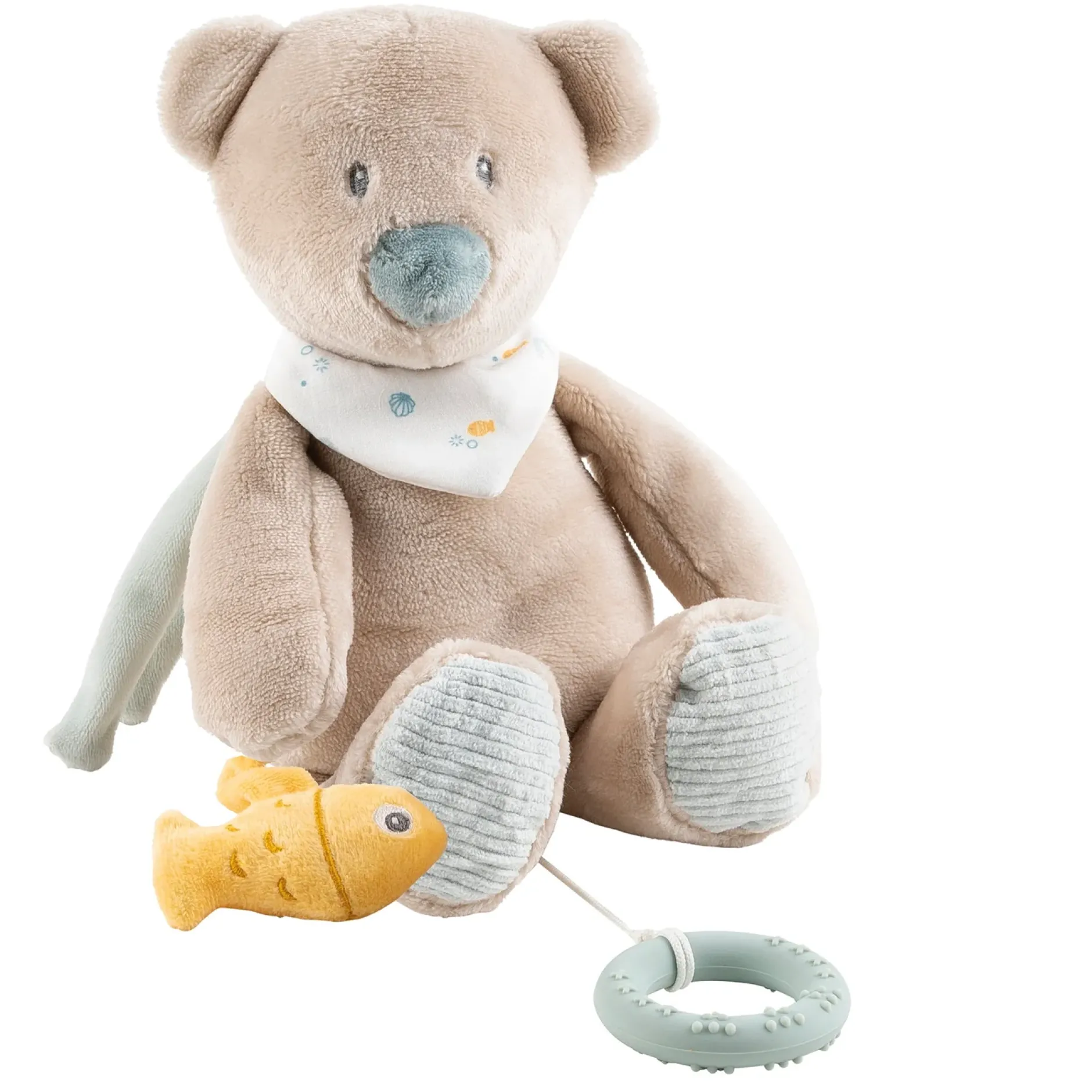 Peluches Musicales*Nattou Romeo, Jules et Sally Peluche Musicale 30 cm de Jules l'ours