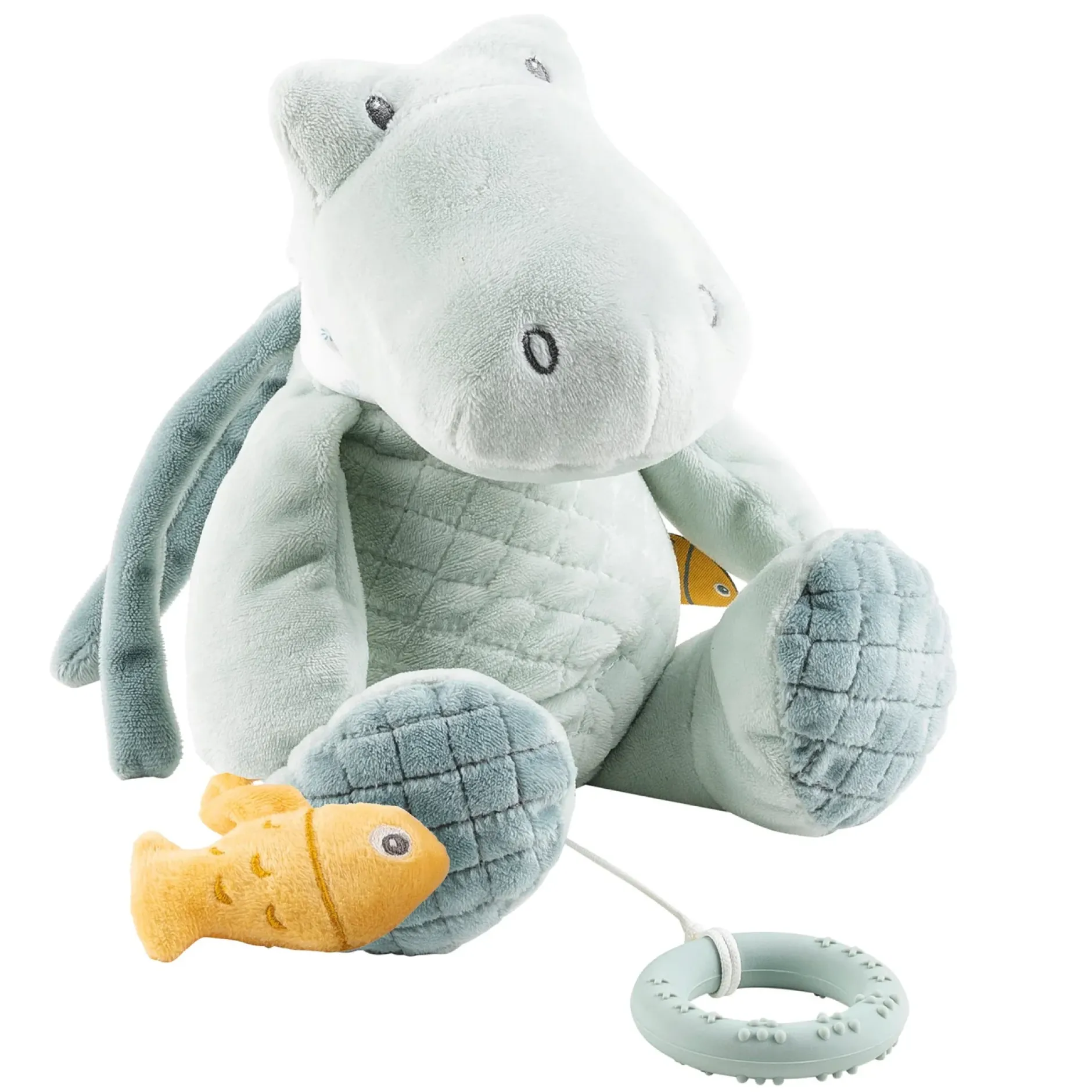 Peluches Musicales*Nattou Romeo, Jules et Sally Peluche Musicale 30 cm de Roméo le croco