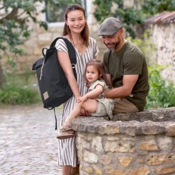 Tout Pour Vos Balades|Sacs À Langer*Lässig Sac à dos à langer Rolltop de Bleu nuit