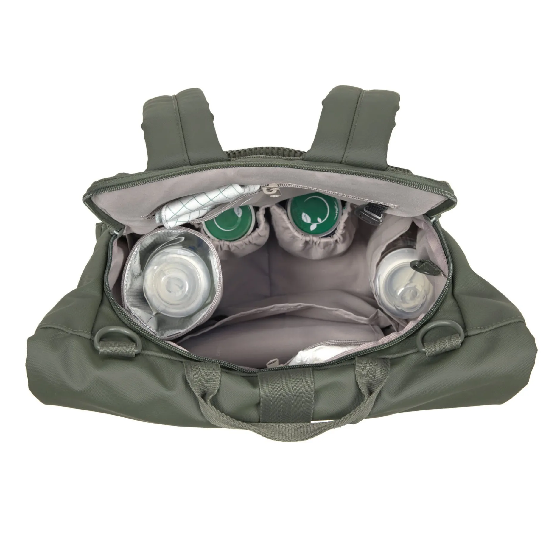 Tout Pour Vos Balades|Sacs À Langer*Lässig Sac à dos à langer Rolltop Up de Olive