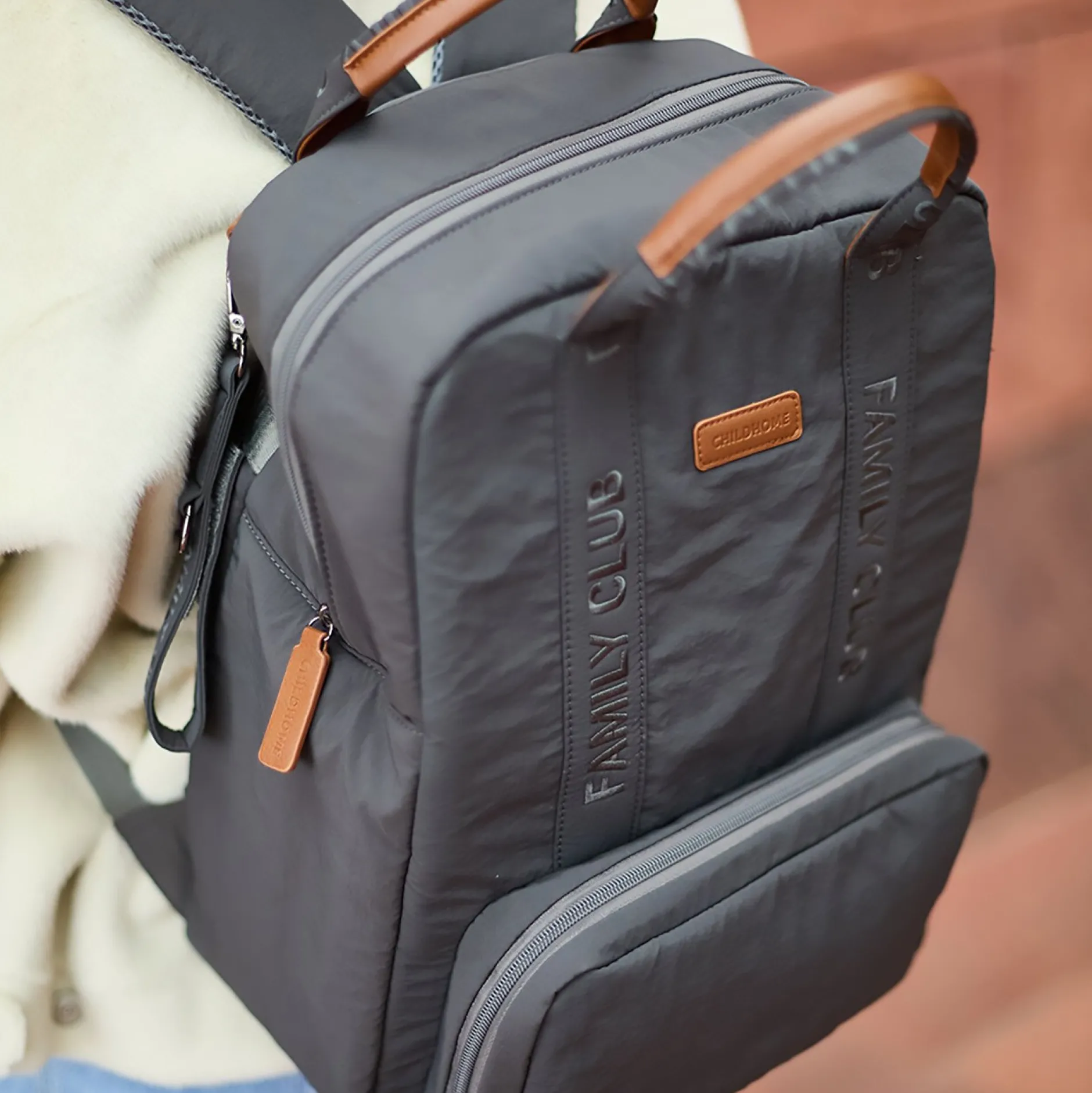 Sacs À Langer|Tout Pour Vos Balades*Childhome Sac à Dos Family Club Signature de Urban Gris Foncé