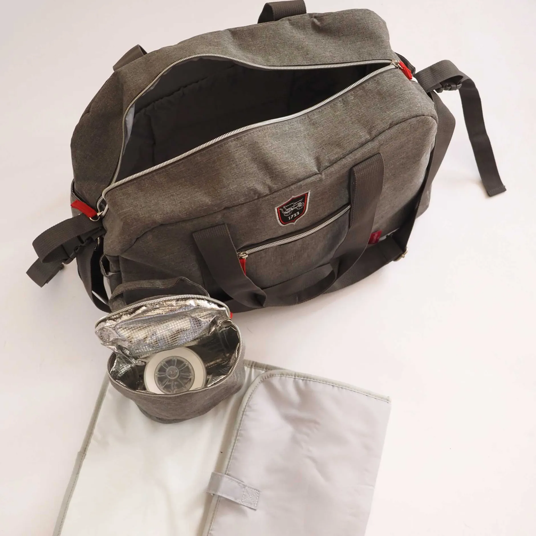 Sacs À Langer|Tout Pour Vos Balades*William Kent 1733 Sac à langer Casual de Gris