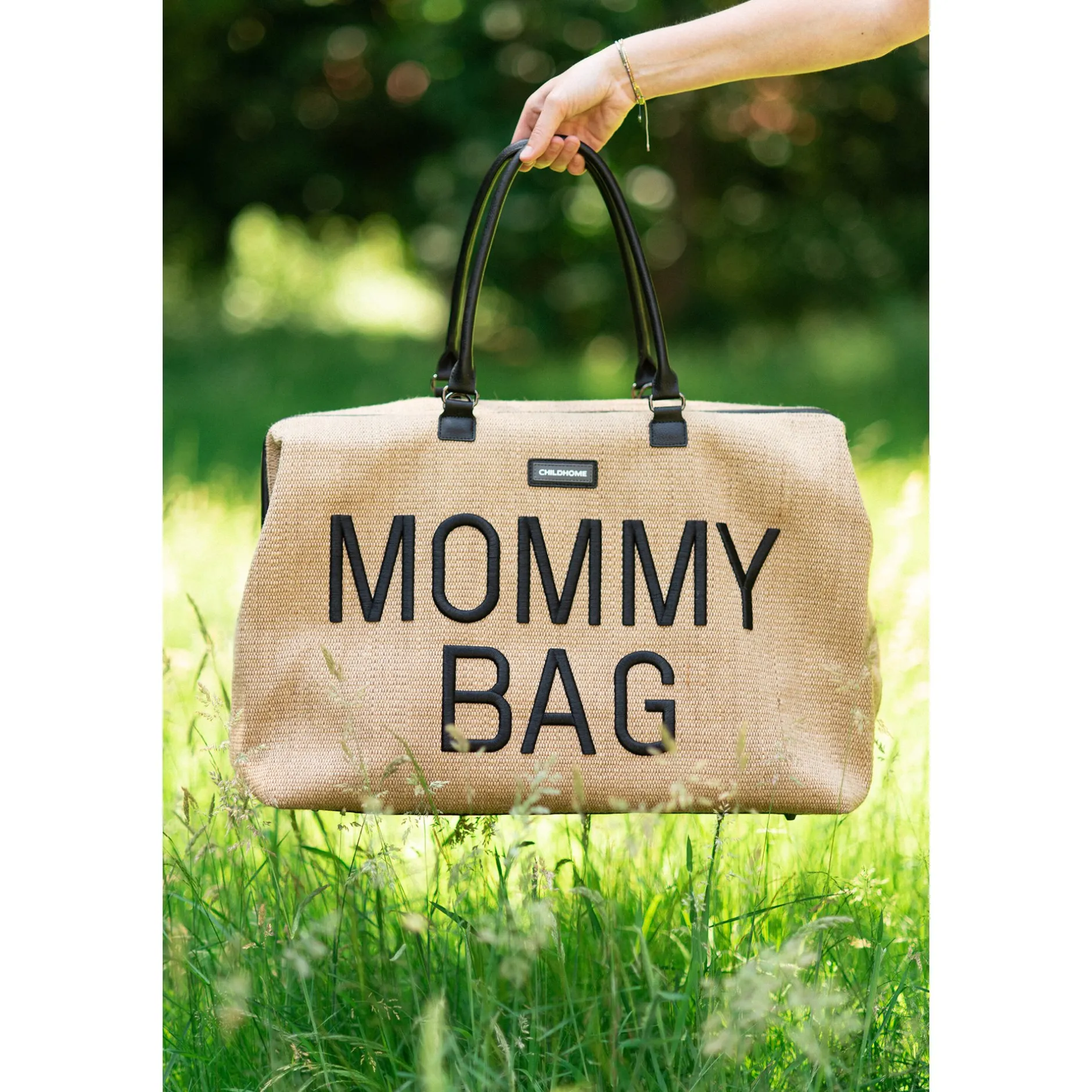 Sacs À Langer|Tout Pour Vos Balades*Childhome Sac à langer Mommy Bag de Raffia Look