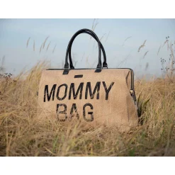 Sacs À Langer|Tout Pour Vos Balades*Childhome Sac à langer Mommy Bag de Raffia Look