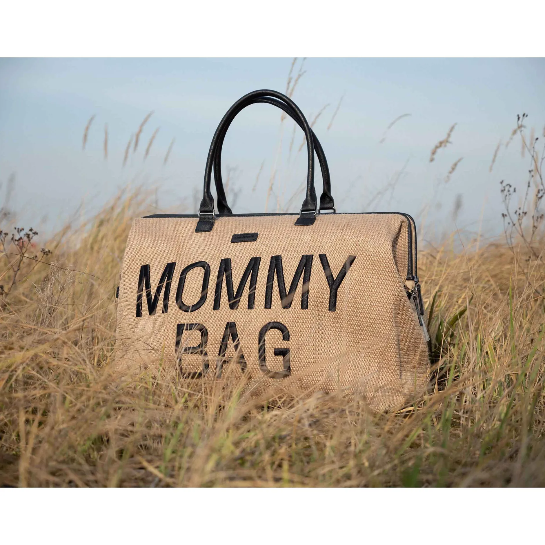 Sacs À Langer|Tout Pour Vos Balades*Childhome Sac à langer Mommy Bag de Raffia Look