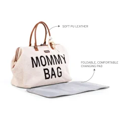 Sacs À Langer|Tout Pour Vos Balades*Childhome Sac à langer Mommy Bag de Teddy écru