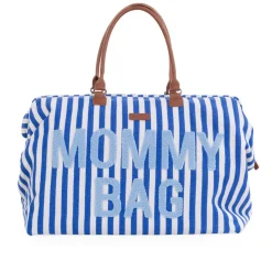 Tout Pour Vos Balades|Sacs À Langer*Childhome Sac à langer Mommy Bag de Rayures Bleu