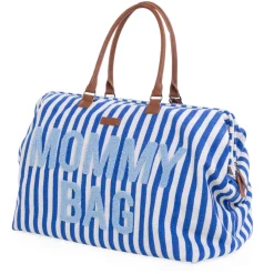 Tout Pour Vos Balades|Sacs À Langer*Childhome Sac à langer Mommy Bag de Rayures Bleu