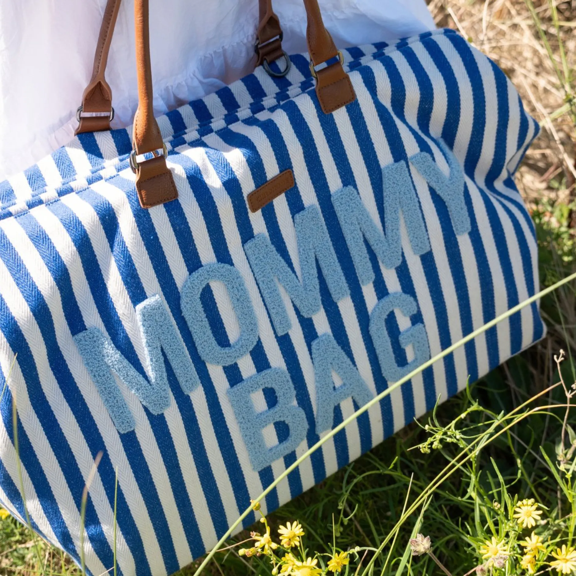 Tout Pour Vos Balades|Sacs À Langer*Childhome Sac à langer Mommy Bag de Rayures Bleu