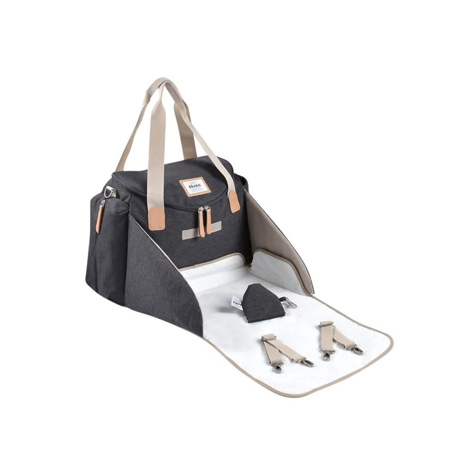 Tout Pour Vos Balades|Sacs À Langer*Béaba Sac Sydney II de Gris foncé chiné