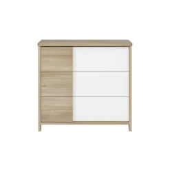 Commodes*Galipette Sacha commode 3 tiroirs de Chêne