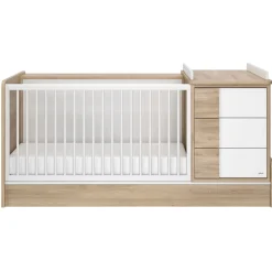 Ensembles Évolutifs*Galipette Sacha lit compact bébé 70x140 de Chêne