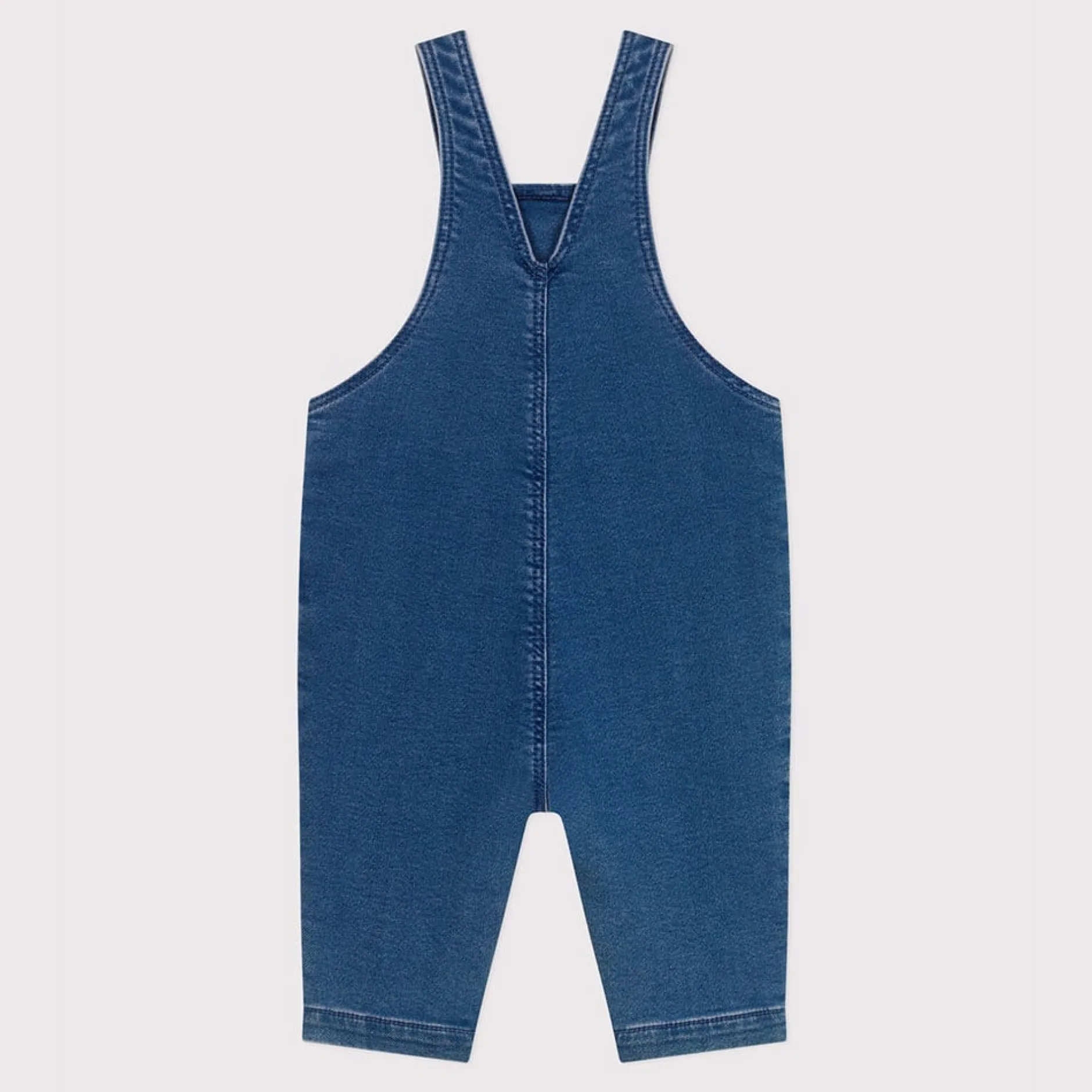 Combinaisons, Salopettes|Combinaisons, Salopettes*Petit Bateau Salopette bébé en jean élasthanne jambes longues de Bleu délavé