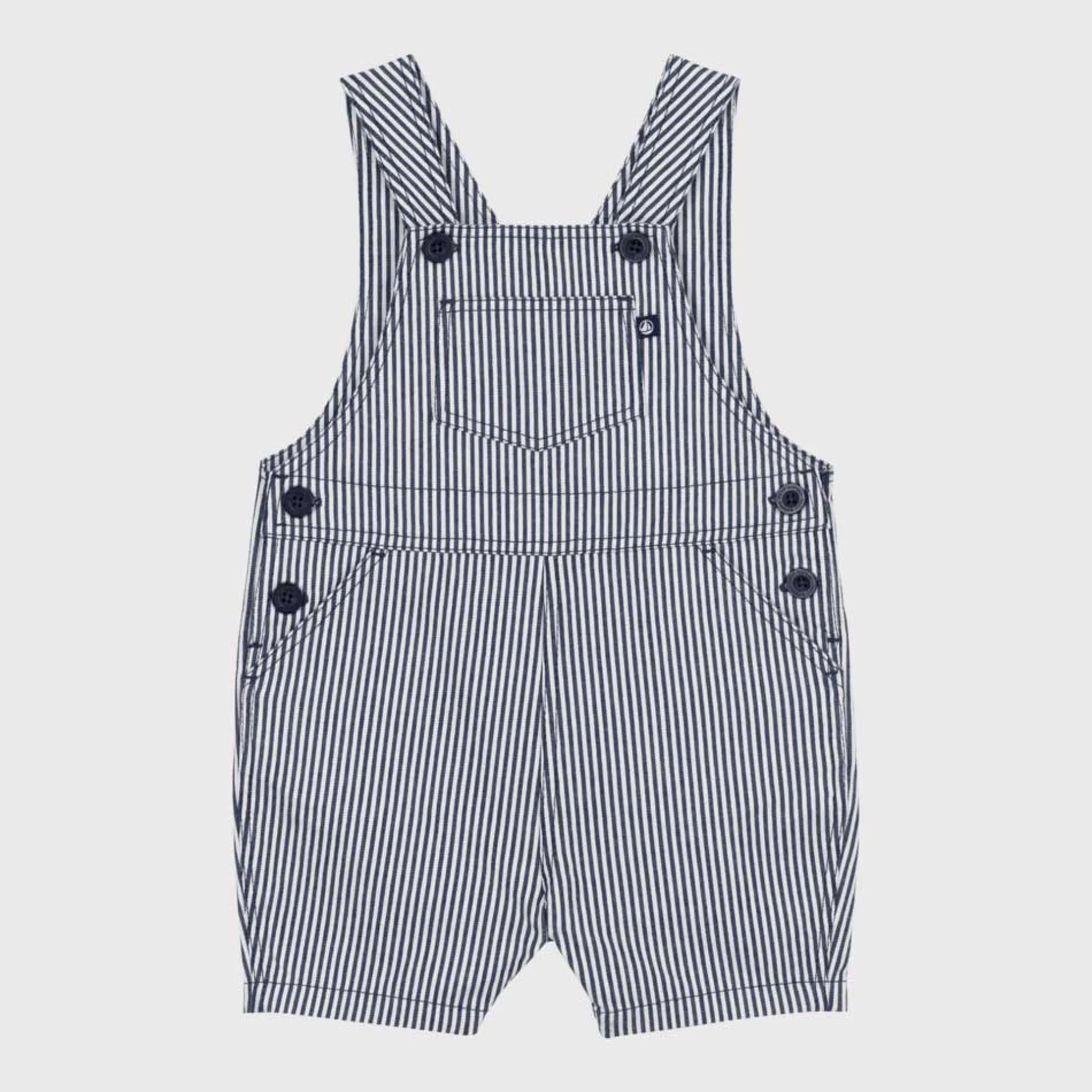 Combinaisons, Salopettes|Combinaisons, Salopettes*Petit Bateau Salopette courte en toile de Rayures