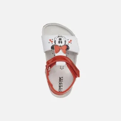 Chaussures Garçon|Chaussures Fille*Geox Respira Sandales Chalki 21 de Minnie rouge Et Blanc