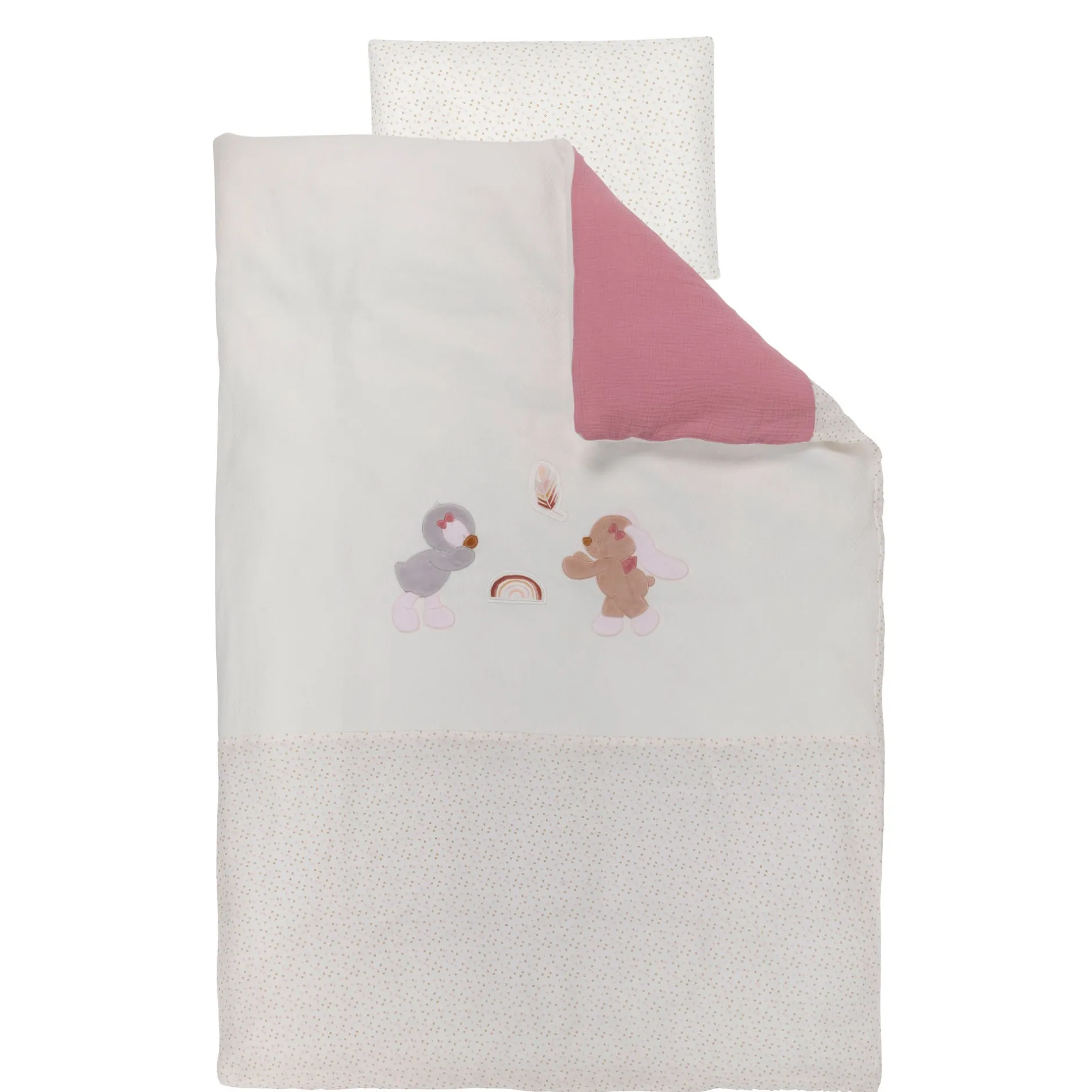 Parures De Lit*Nattou Sasha & Pauline Housse couette et taie d’oreiller de