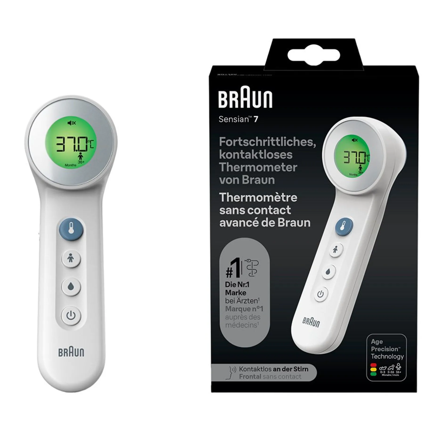 Thermomètres*Braun Sensian™ 7 Thermomètre frontal sans contact - BNT400 de