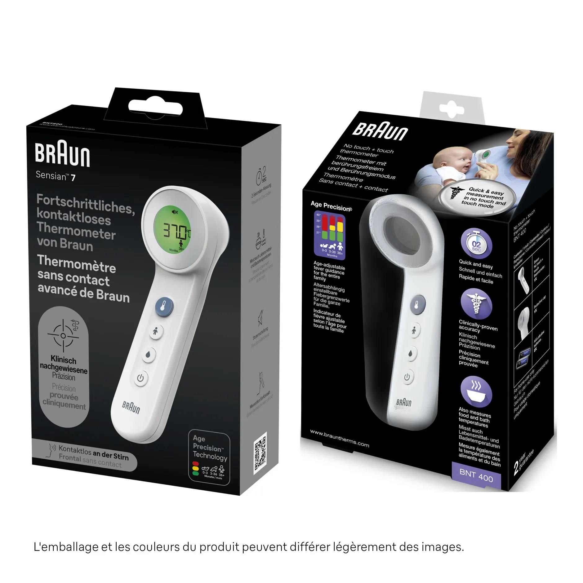 Thermomètres*Braun Sensian™ 7 Thermomètre frontal sans contact - BNT400 de