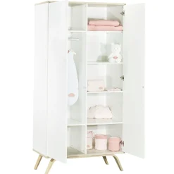 Armoires 2 Portes*Sauthon Baby's Sweet Home Serena armoire 2 portes de Blanc