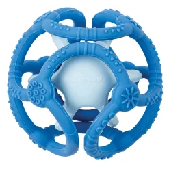 Balles & Ballons*Nattou Set de 2 balles silicone de bleu
