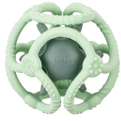 Balles & Ballons*Nattou Set de 2 balles silicone de menthe