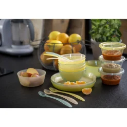 Bols*Formula Baby Set de 3 bols de Vert/Jaune