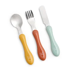 Couverts*Maïka Set de 3 couverts inox de Lapinou