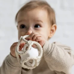 Balles & Ballons*Nattou Set de balles Silicone de Argile / Blanc