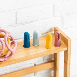 Brosses À Dents*Nattou Set de Brosses à Dents 2 Pièces Silicone de Rose