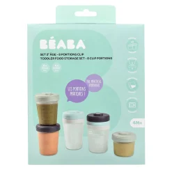 Pots*Béaba Set 2ème âge 8 portions clip 150ml/250ml de