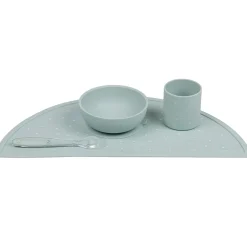 Coffrets*Nattou Set repas 4 pièces en silicone de Vert / étoiles