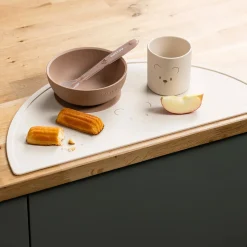 Coffrets*Nattou Set repas 4 pièces en silicone de Ours / Nature