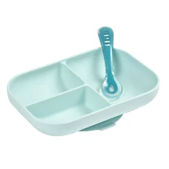 Coffrets|Assiettes*Béaba Set repas silicone de Bleu
