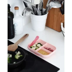 Coffrets|Assiettes*Béaba Set repas silicone de Rose