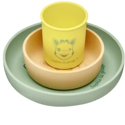 Coffrets|Assiettes*Sophie La Girafe® Set repas silicone Sophie la girafe de Pastel