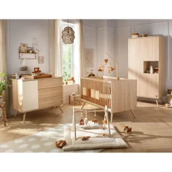 Lits 70X140 Évolutifs*Sauthon Baby's Sweet Home Seventies Lit évolutif 70 x 140 cm de Chêne doré