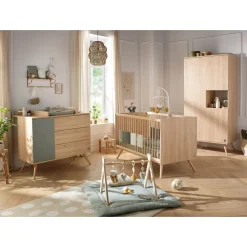 Lits 70X140 Évolutifs*Sauthon Baby's Sweet Home Seventies Lit évolutif 70 x 140 cm de Chêne doré