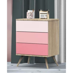 Commodes*Sauthon Baby's Sweet Home Seventies Petite Commode de Rose