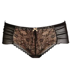 Lingerie|Vêtements*Cache Coeur Shorty Iris XL de Noir