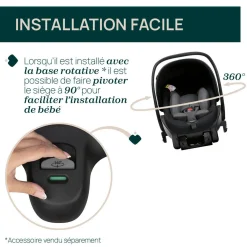 Tout Pour Vos Trajets|Sièges Auto De 0 À 15 Mois*Chicco Siège auto First-Seat Recline i-Size de Black satin