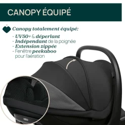 Tout Pour Vos Trajets|Sièges Auto De 0 À 15 Mois*Chicco Siège auto First-Seat Recline i-Size de Black satin