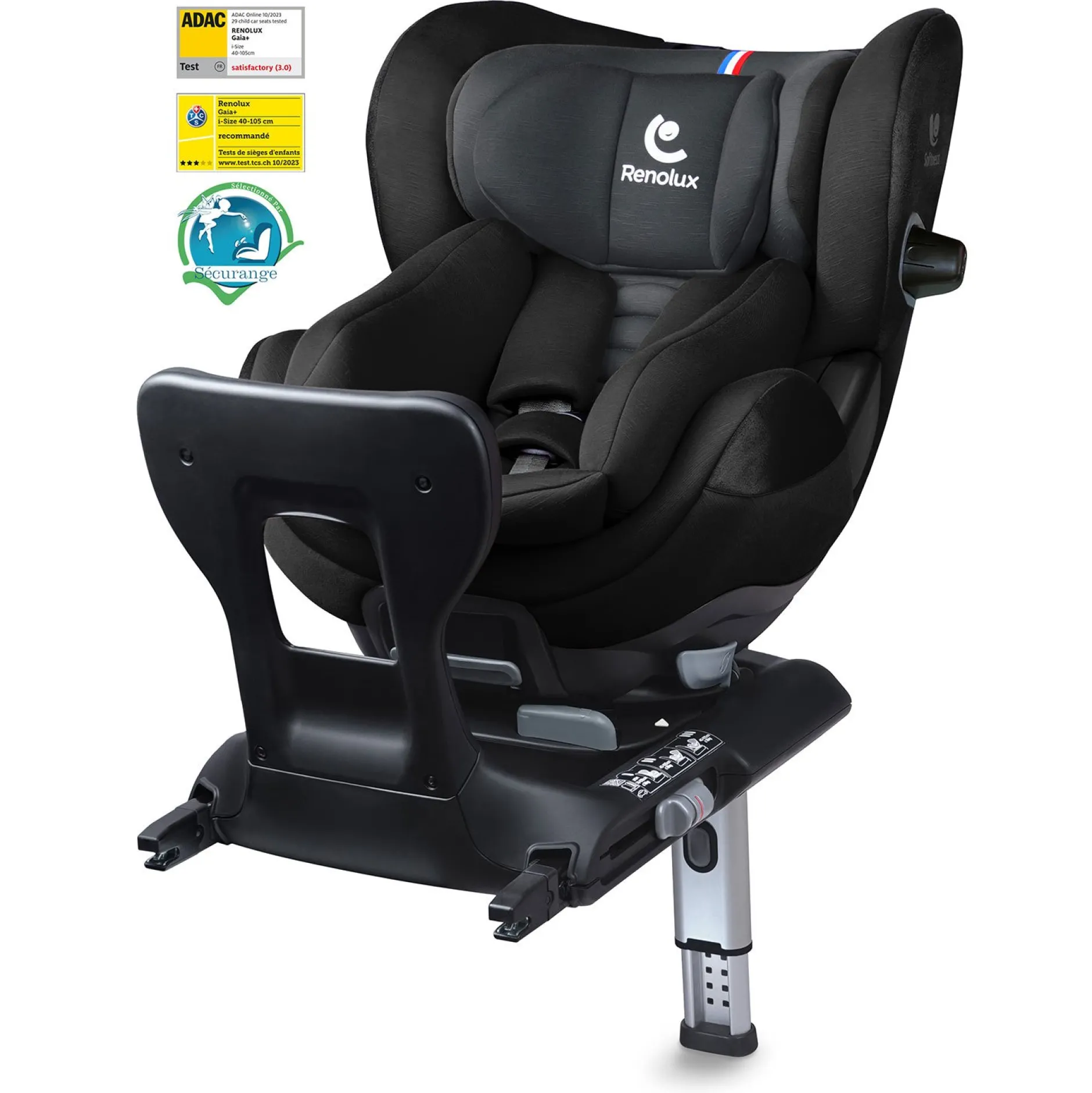 Siège Auto De 0 À 4 Ans Avec Réducteur|Tout Pour Vos Trajets*Renolux Siège auto Gaia+ R129 i-Size Softness de Carbon