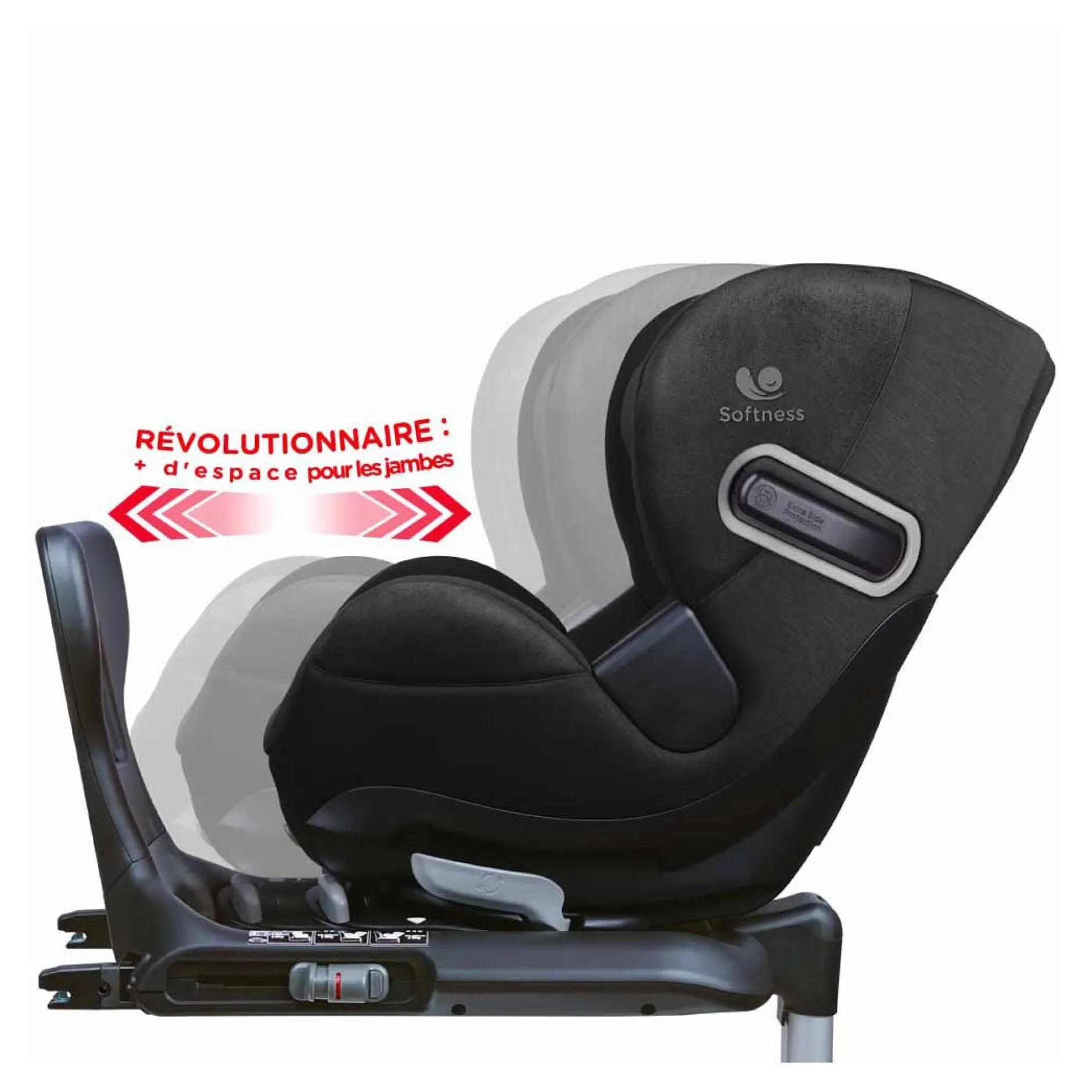 Siège Auto De 0 À 4 Ans Avec Réducteur|Tout Pour Vos Trajets*Renolux Siège auto Gaia+ R129 i-Size Softness de Carbon