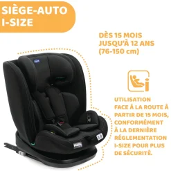 Siège Auto Évolutif De 15 Mois À 10-12 Ans|Siège Auto Avec Top Tether*Chicco Siège-auto mokita i-Size de Black